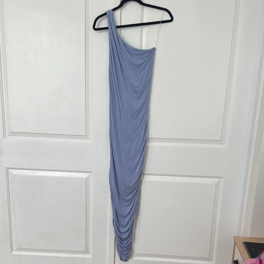 Pinkblush Maternity One-Shoulder Lavender Dress